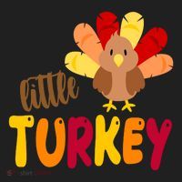Little Turkey Cute Thanksgiving Holiday Women's Sweatshirt thumb 2