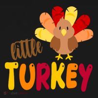 Little Turkey Cute Thanksgiving Holiday Coaster thumb 2