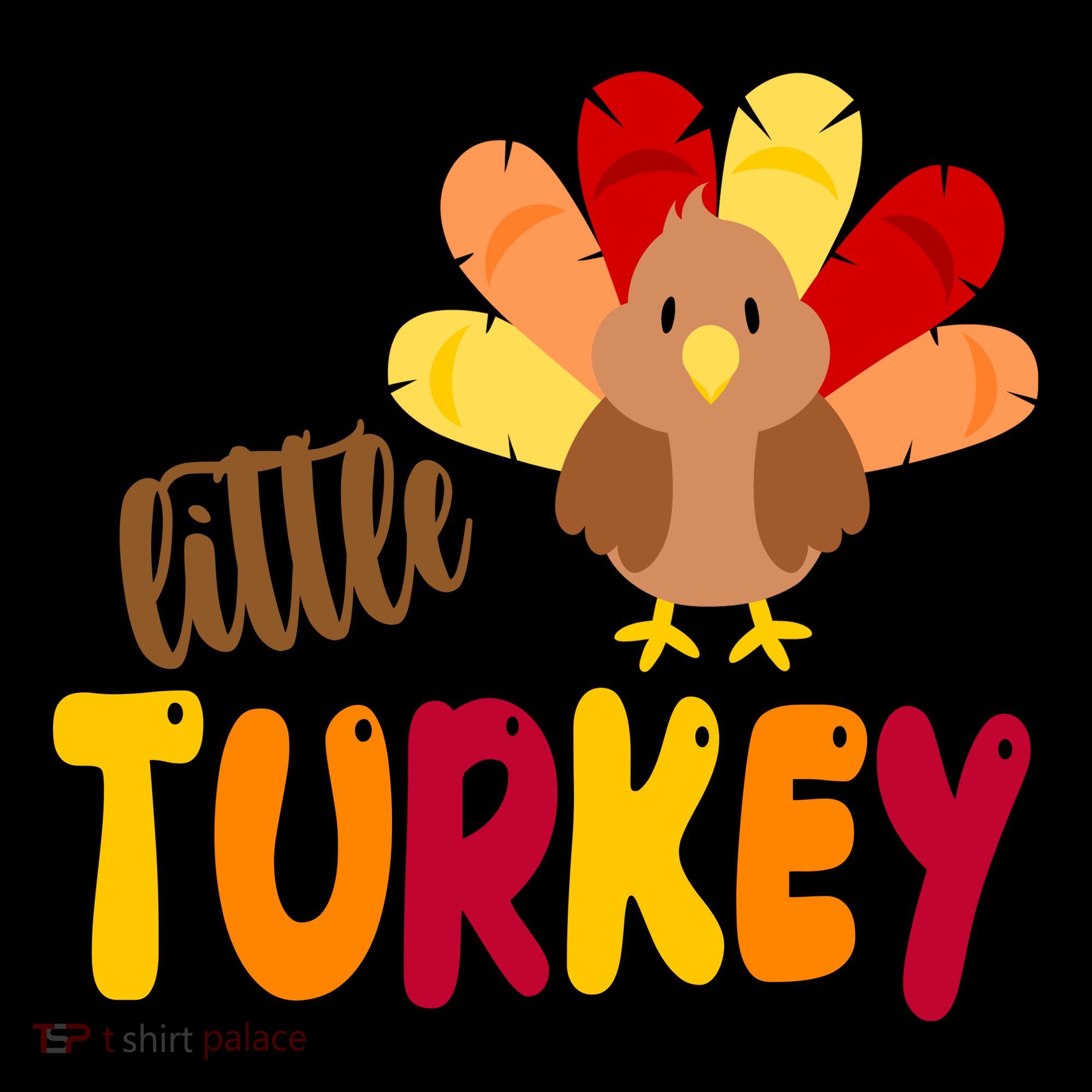 Little Turkey Cute Thanksgiving Holiday Coaster