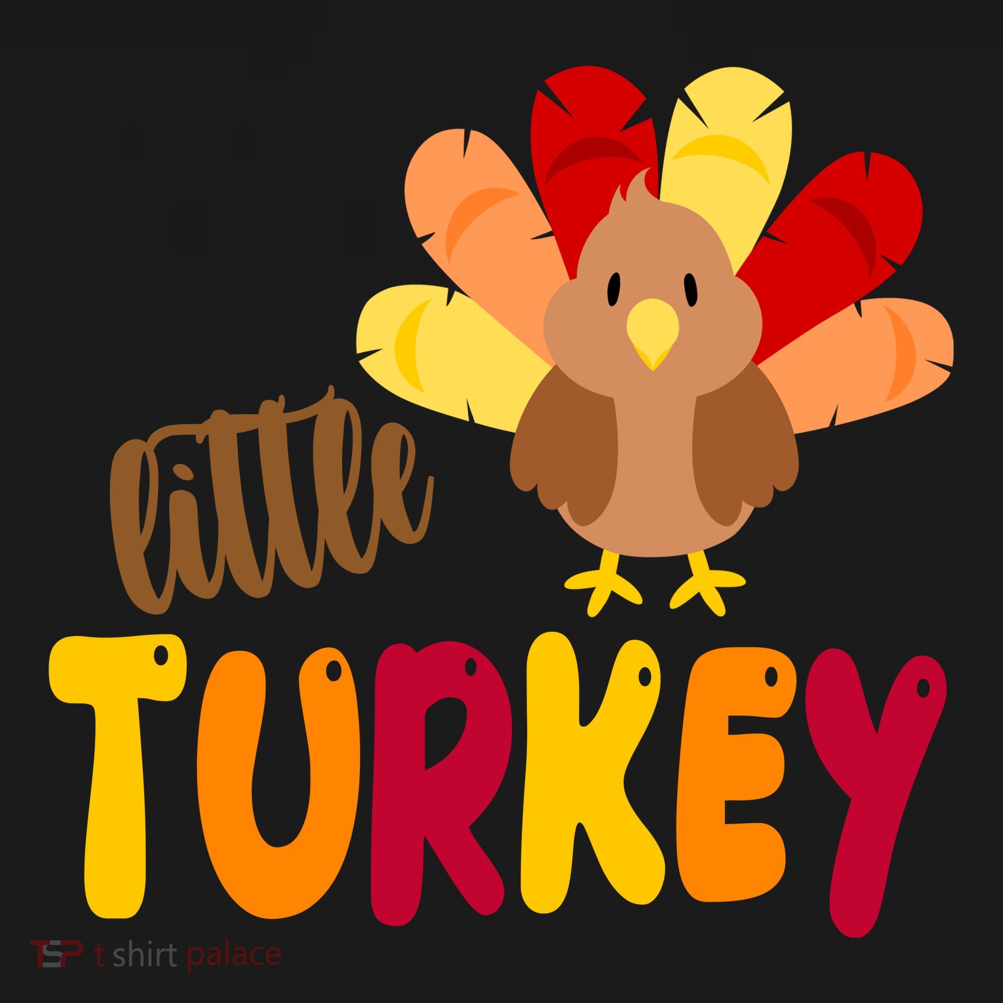 Little Turkey Cute Thanksgiving Holiday Pom Pom 12in Knit Beanie