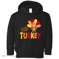 Little Turkey Cute Thanksgiving Holiday Toddler Hoodie thumb 0