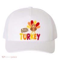 Little Turkey Cute Thanksgiving Holiday Yupoong Adult 5-Panel Trucker Hat thumb 0