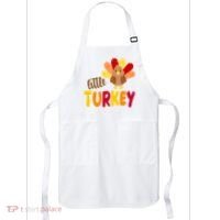 Little Turkey Cute Thanksgiving Holiday Apron thumb 0