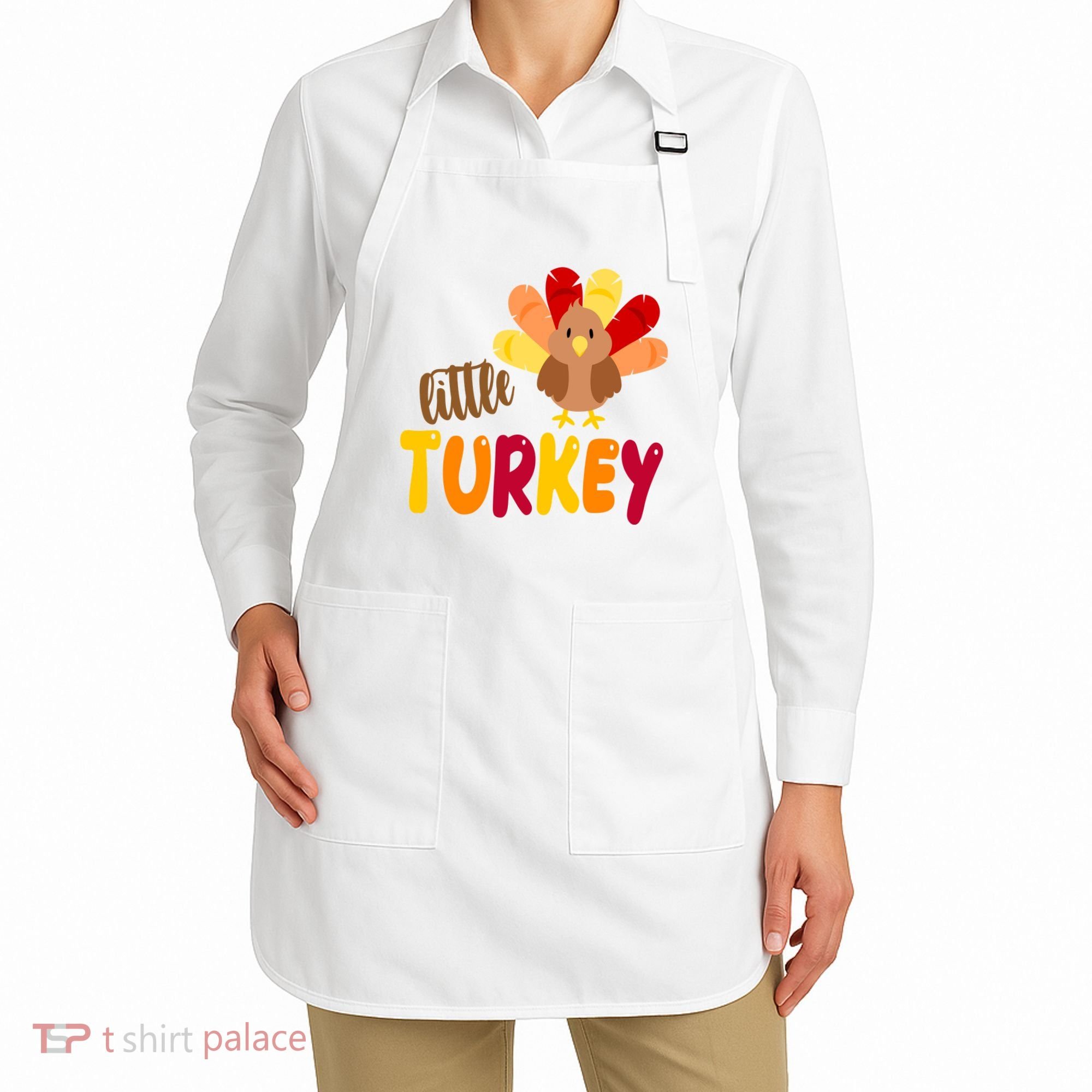 Little Turkey Cute Thanksgiving Holiday Apron