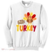 Little Turkey Cute Thanksgiving Holiday Sweatshirt thumb 0