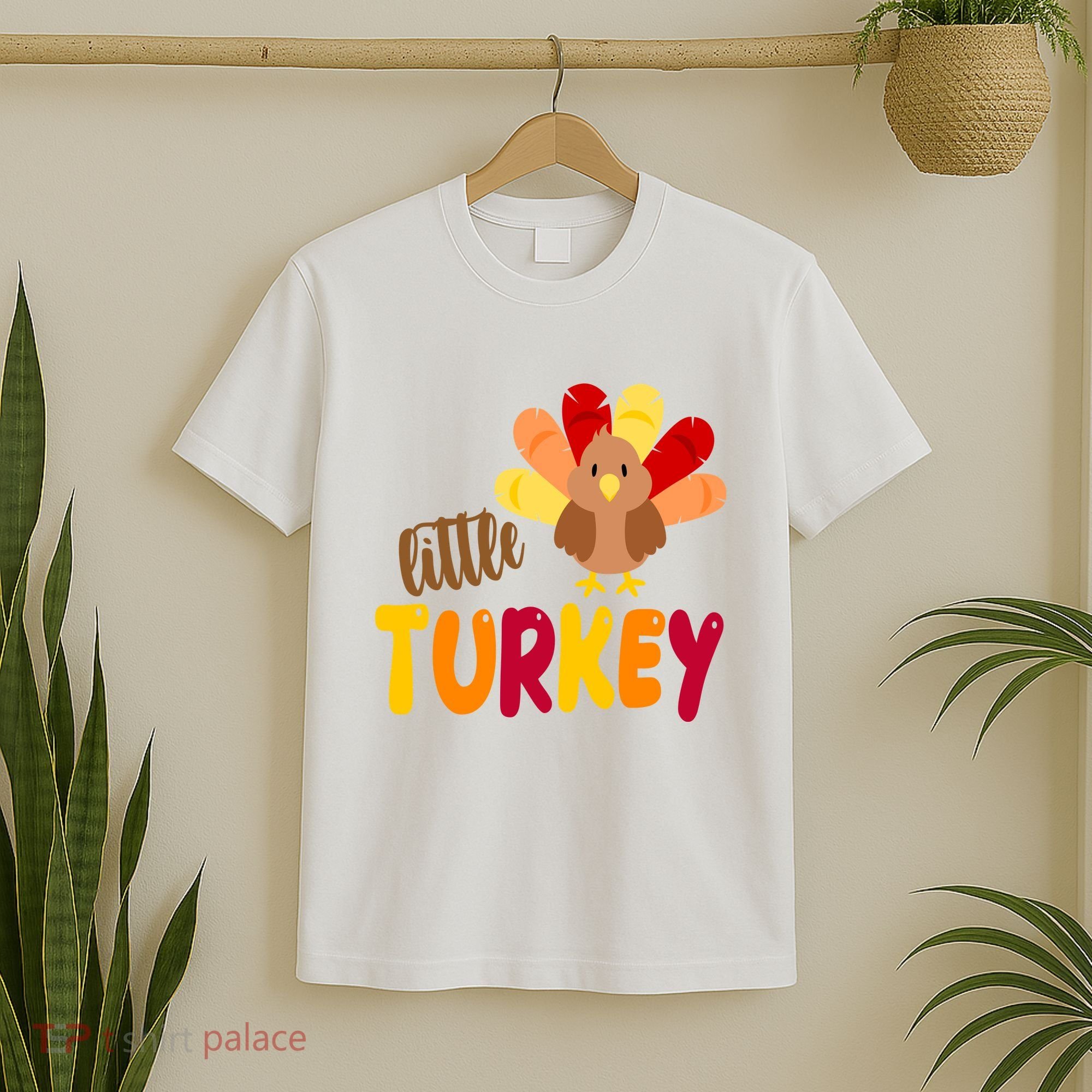 Little Turkey Cute Thanksgiving Holiday T-Shirt