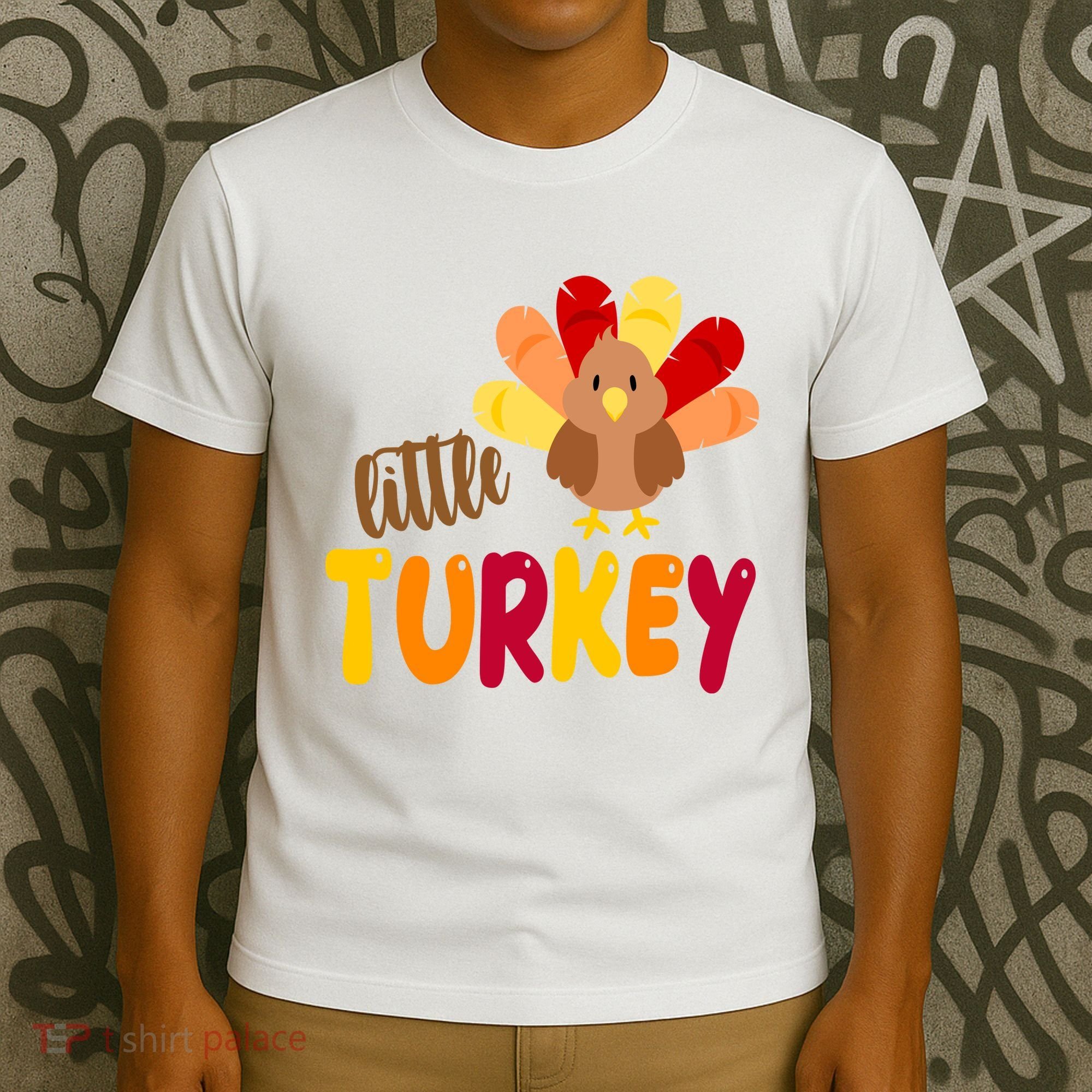 Little Turkey Cute Thanksgiving Holiday T-Shirt