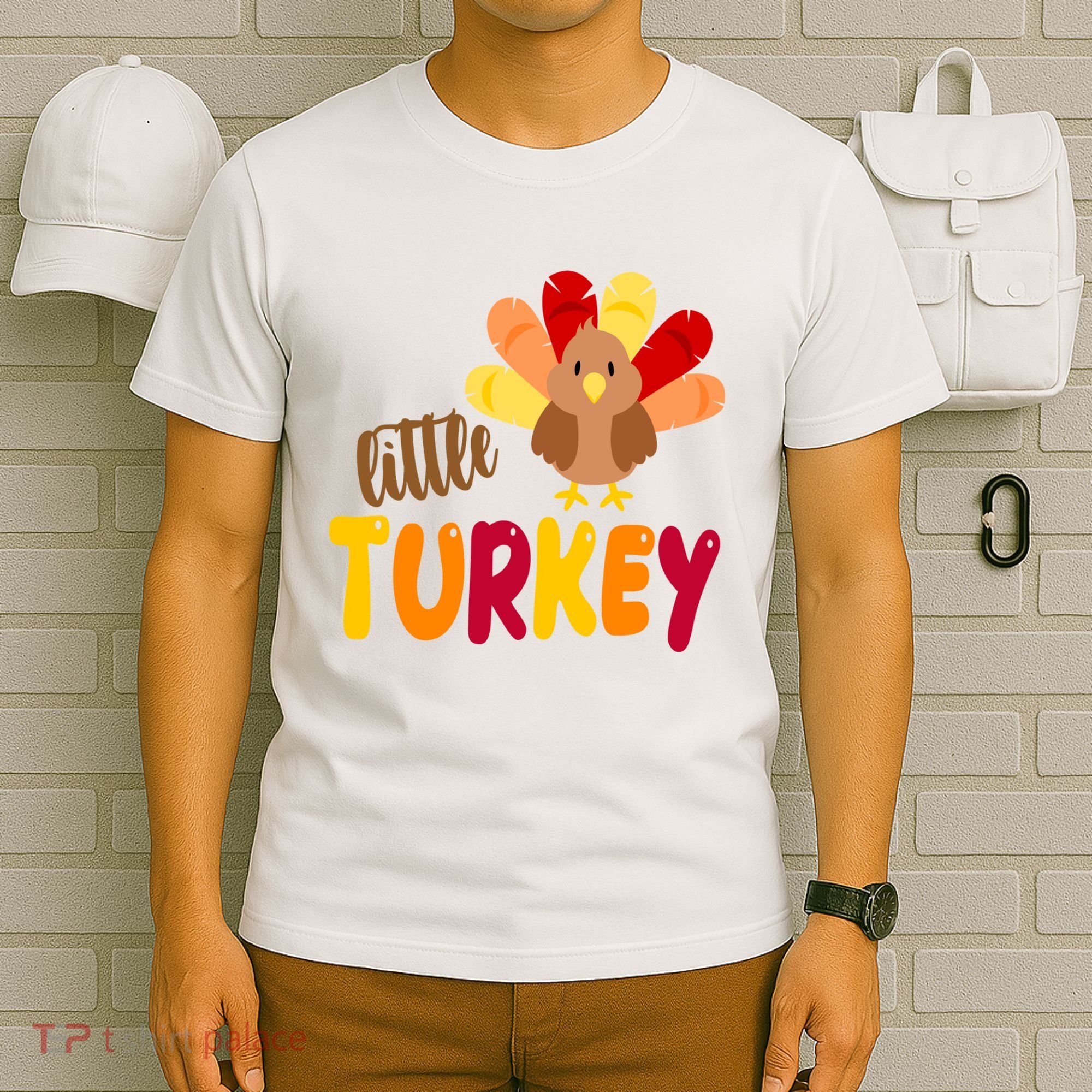 Little Turkey Cute Thanksgiving Holiday T-Shirt