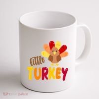 Little Turkey Cute Thanksgiving Holiday Coffee Mug thumb 1