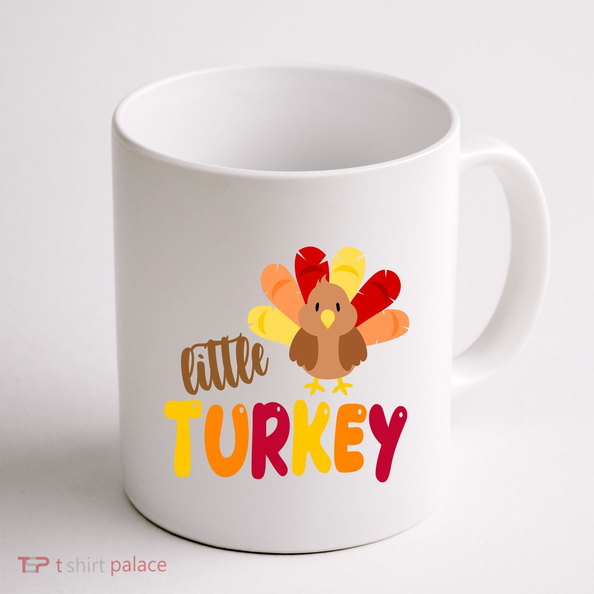 Little Turkey Cute Thanksgiving Holiday Coffee Mug