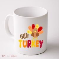 Little Turkey Cute Thanksgiving Holiday Coffee Mug thumb 0