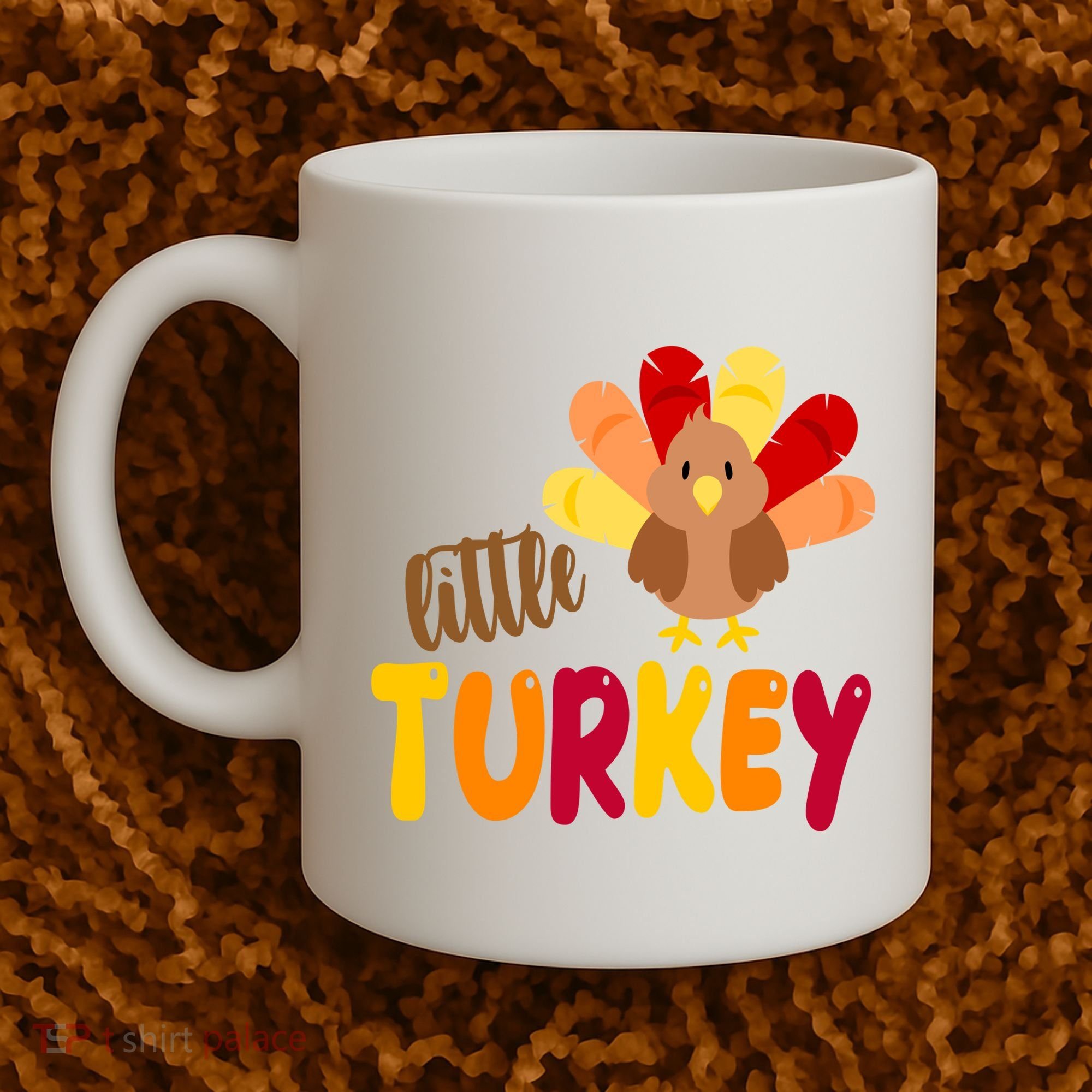 Little Turkey Cute Thanksgiving Holiday Coffee Mug