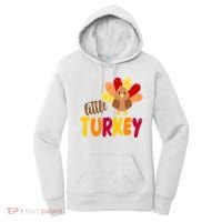 Little Turkey Cute Thanksgiving Holiday Women's Hoodie thumb 0
