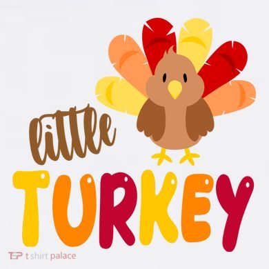 Little Turkey Cute Thanksgiving Holiday Tall Hoodie