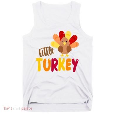 Little Turkey Cute Thanksgiving Holiday Tank Top