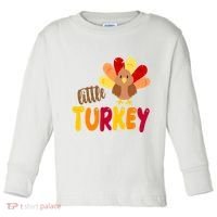 Little Turkey Cute Thanksgiving Holiday Toddler Long Sleeve Shirt thumb 0