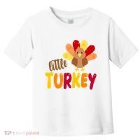 Little Turkey Cute Thanksgiving Holiday Toddler T-Shirt thumb 0