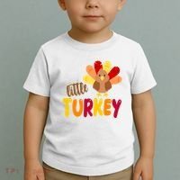 Little Turkey Cute Thanksgiving Holiday Toddler T-Shirt thumb 2