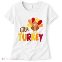 Little Turkey Cute Thanksgiving Holiday Women's T-Shirt thumb 0