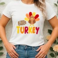 Little Turkey Cute Thanksgiving Holiday Women's T-Shirt thumb 2