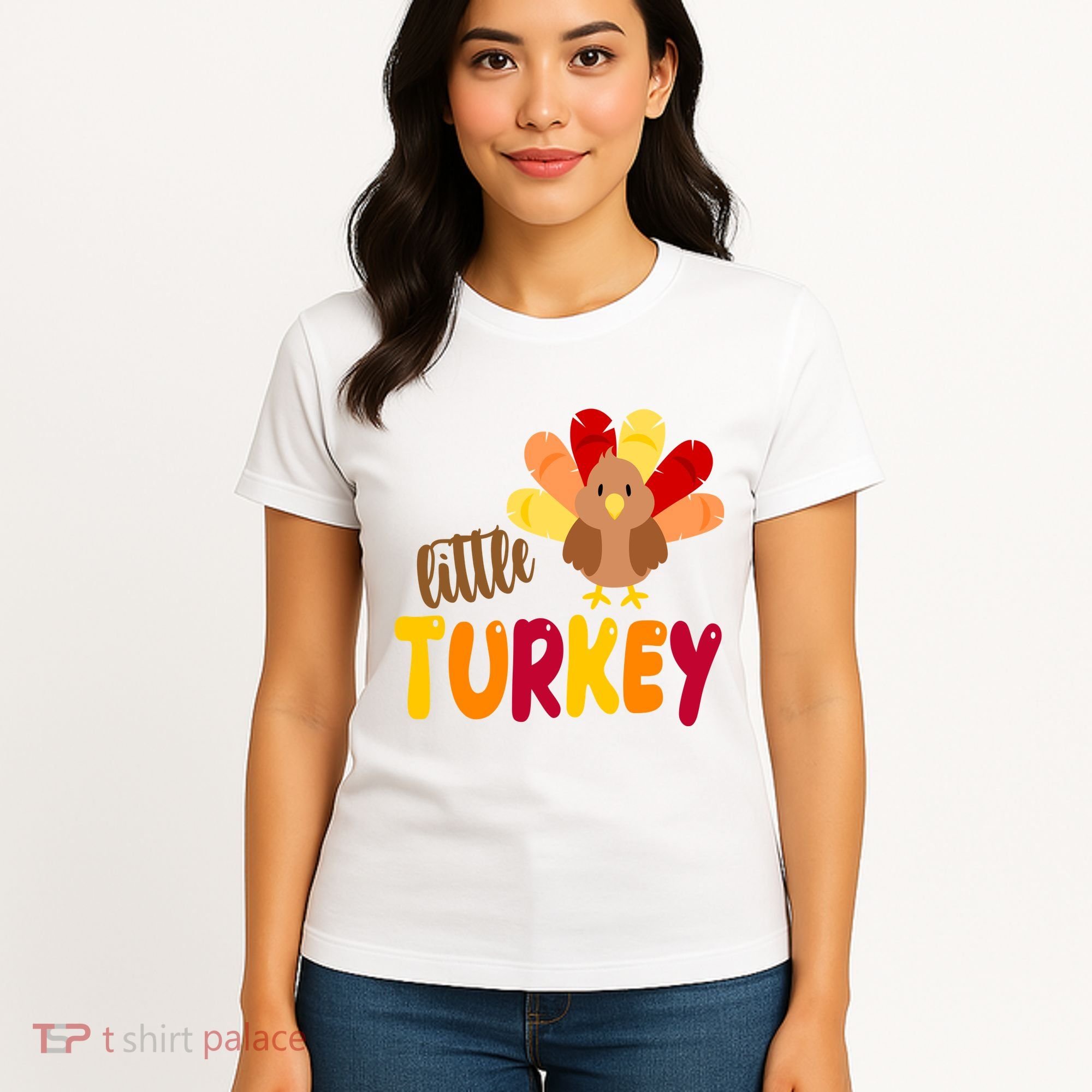 Little Turkey Cute Thanksgiving Holiday Women's T-Shirt