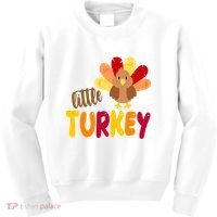 Little Turkey Cute Thanksgiving Holiday Kids Sweatshirt thumb 0