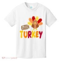Little Turkey Cute Thanksgiving Holiday Kids T-Shirt thumb 0