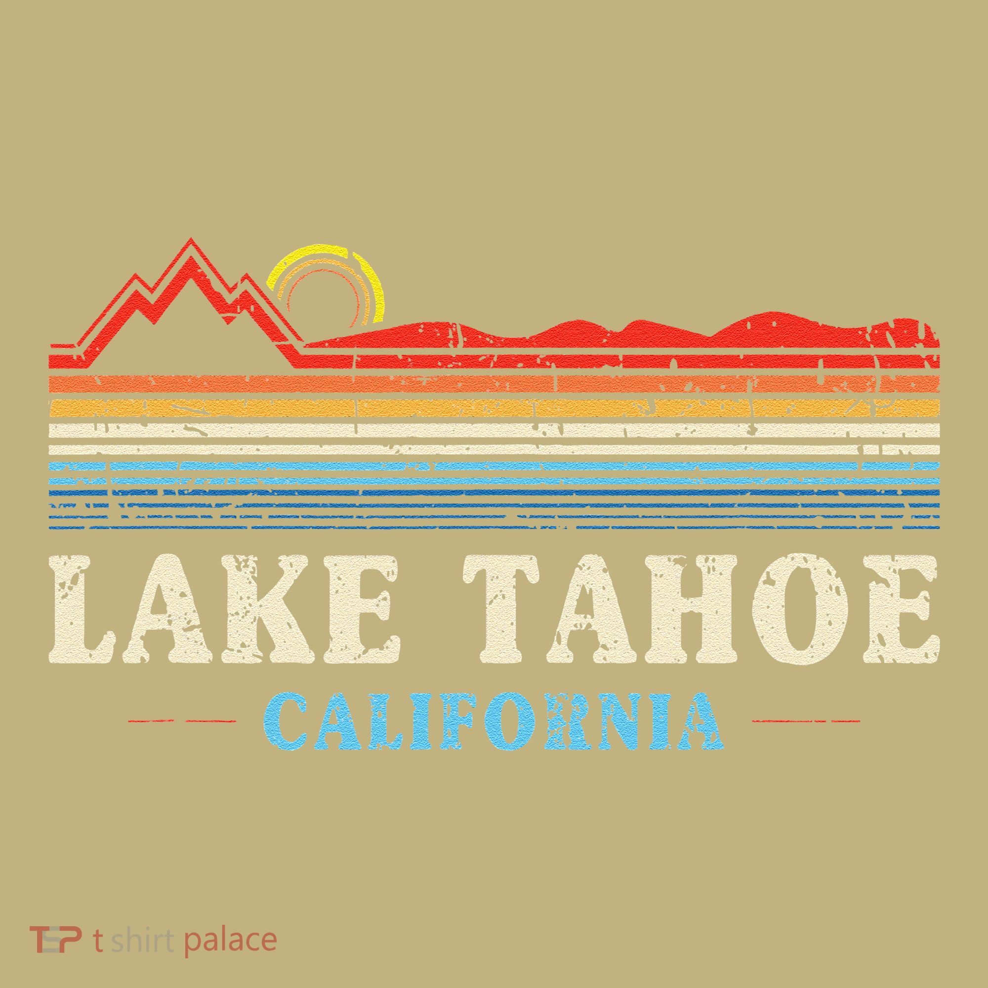 Lake Tahoe California Vintage Retro Sunset T-Shirt