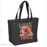 Lake Tahoe California Nature Hiking Mountains Outdoors Retro Tote Bag thumb 2