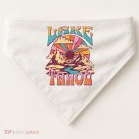 Lake Tahoe California Nature Hiking Mountains Outdoors Retro USA-Made Doggie Bandana thumb 0