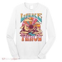 Lake Tahoe California Nature Hiking Mountains Outdoors Retro Long Sleeve Shirt thumb 0