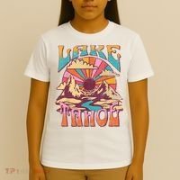 Lake Tahoe California Nature Hiking Mountains Outdoors Retro T-Shirt thumb 4