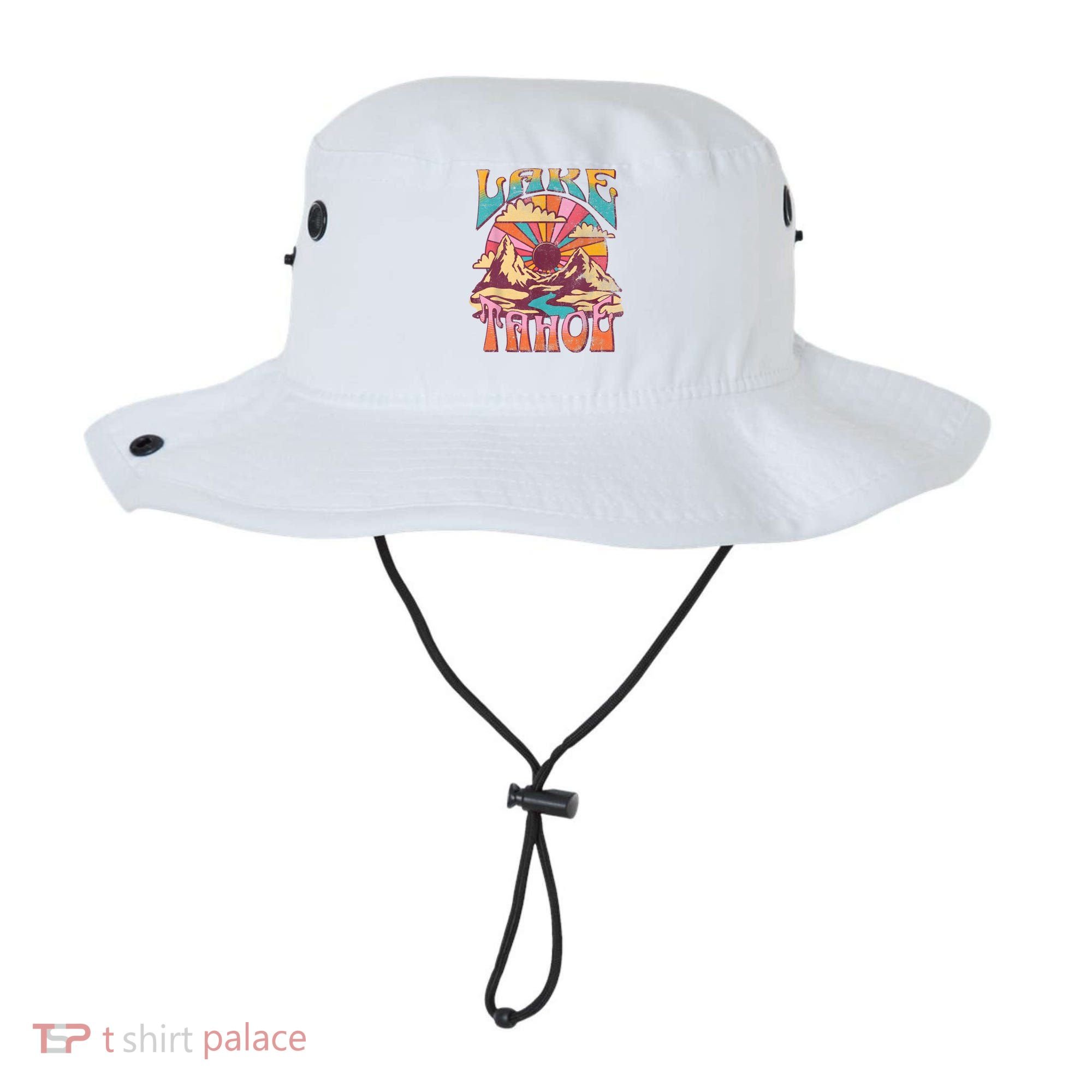 Lake Tahoe California Nature Hiking Mountains Outdoors Retro Bucket Hat