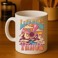 Lake Tahoe California Nature Hiking Mountains Outdoors Retro Coffee Mug thumb 4