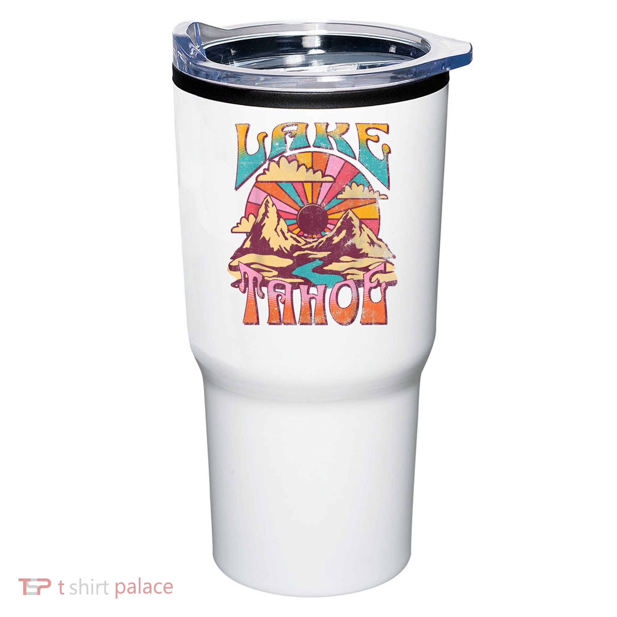 Lake Tahoe California Nature Hiking Mountains Outdoors Retro Tumbler