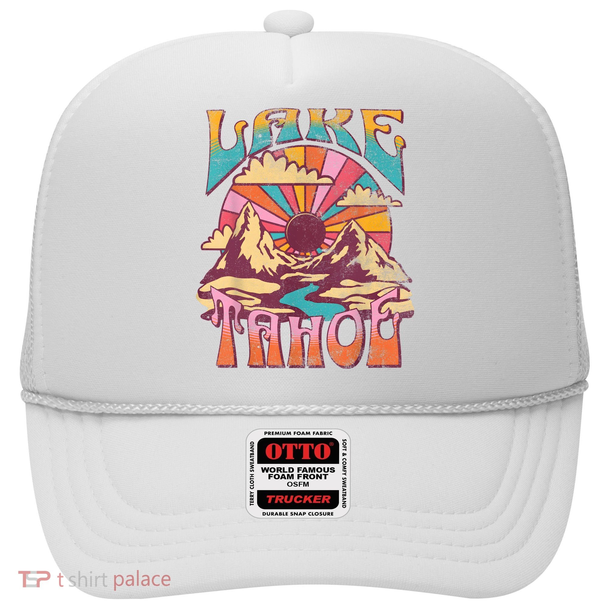 Lake Tahoe California Nature Hiking Mountains Outdoors Retro Hat