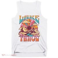 Lake Tahoe California Nature Hiking Mountains Outdoors Retro Tank Top thumb 0