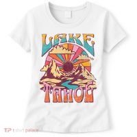 Lake Tahoe California Nature Hiking Mountains Outdoors Retro Women's T-Shirt thumb 0