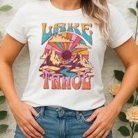 Lake Tahoe California Nature Hiking Mountains Outdoors Retro Women's T-Shirt thumb 2