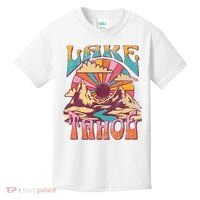 Lake Tahoe California Nature Hiking Mountains Outdoors Retro Kids T-Shirt thumb 0