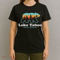 Lake Tahoe California Bear Mountains Hiking T-Shirt thumb 4