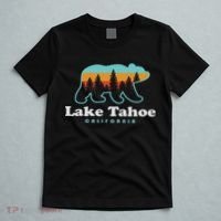 Lake Tahoe California Bear Mountains Hiking T-Shirt thumb 5