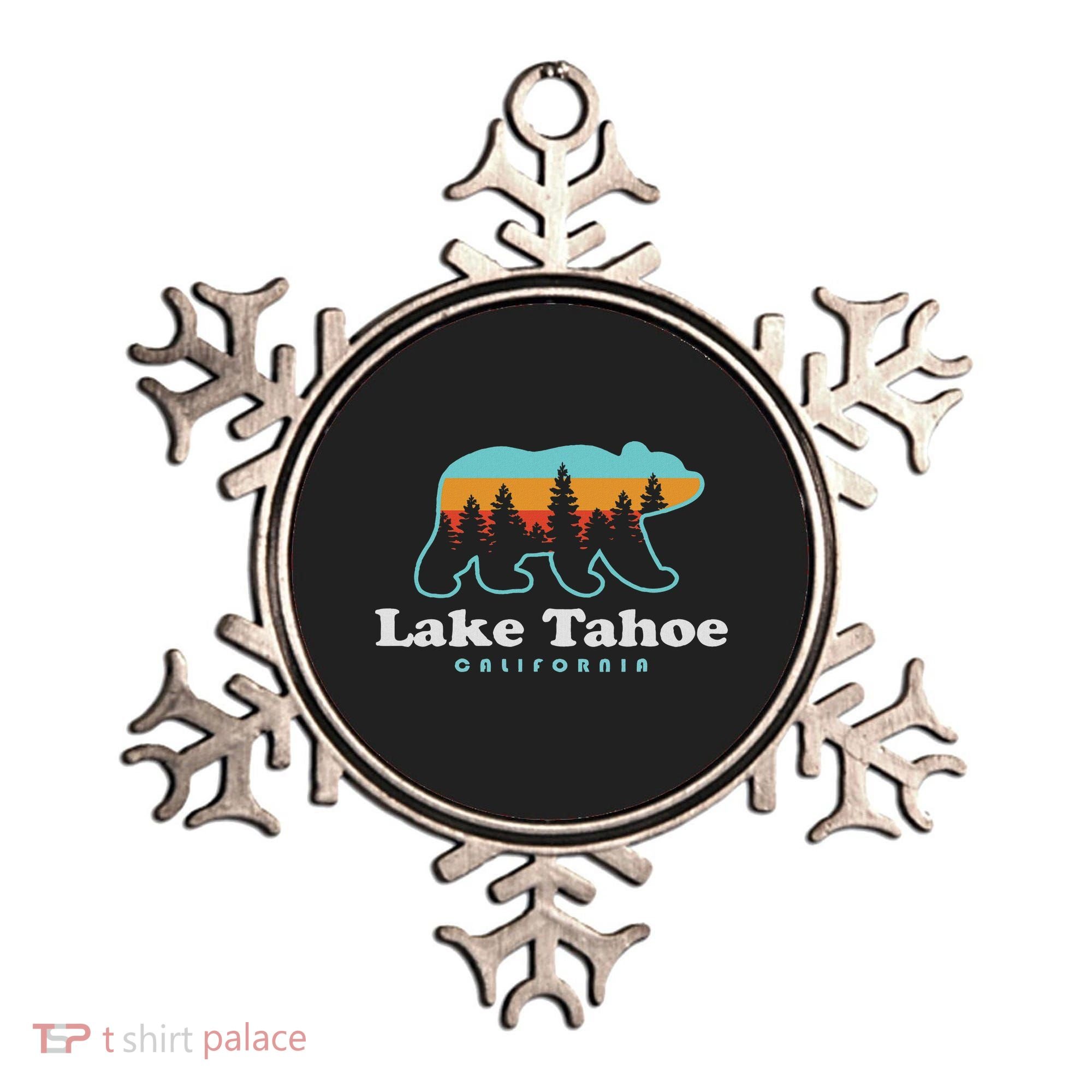 Lake Tahoe California Bear Mountains Hiking Ornament