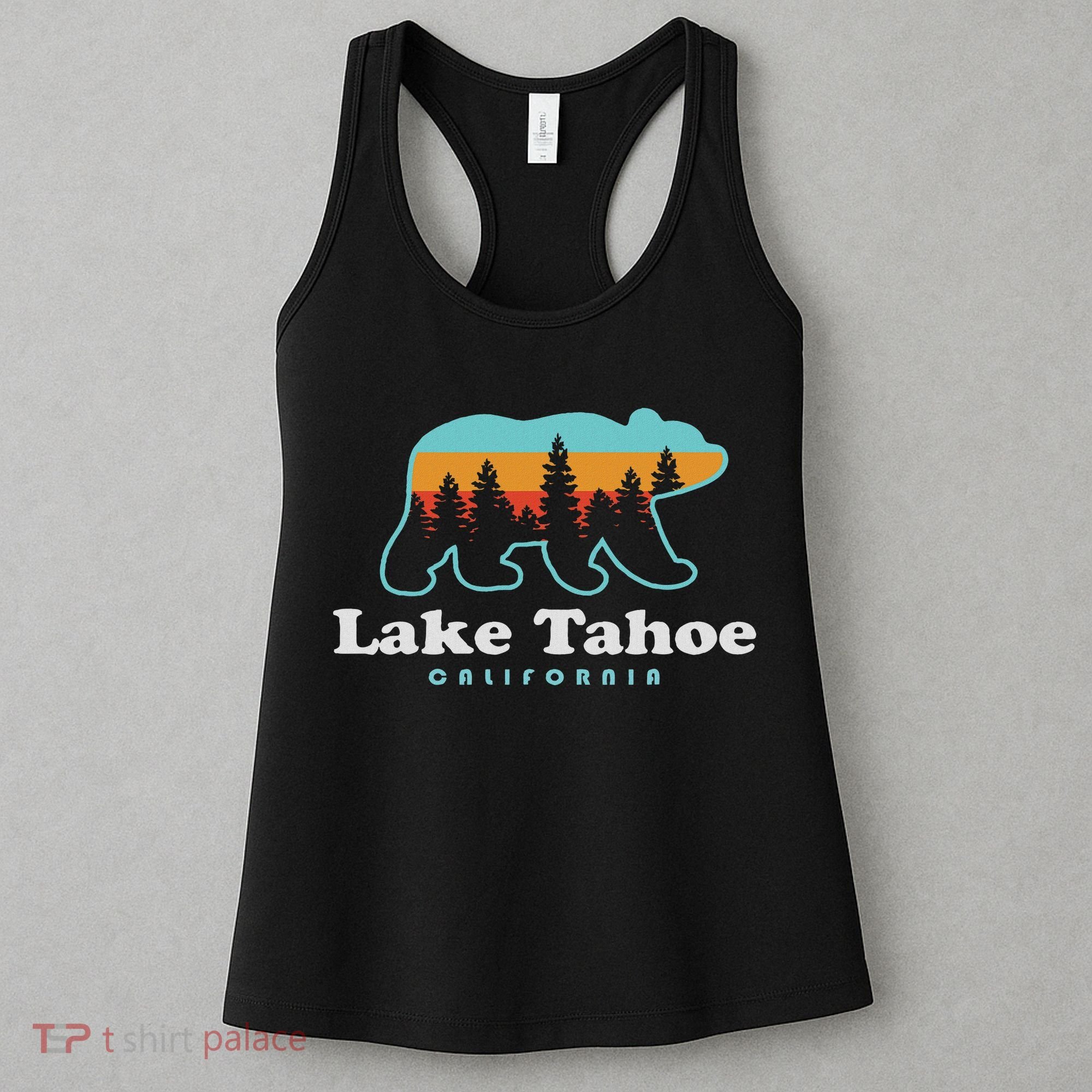 Lake Tahoe California Bear Mountains Hiking Women's Tank Top