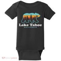 Lake Tahoe California Bear Mountains Hiking Baby Bodysuit thumb 0