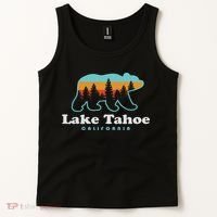 Lake Tahoe California Bear Mountains Hiking Tank Top thumb 2