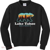 Lake Tahoe California Bear Mountains Hiking Kids Sweatshirt thumb 0