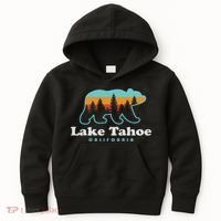 Lake Tahoe California Bear Mountains Hiking Kids Hoodie thumb 0