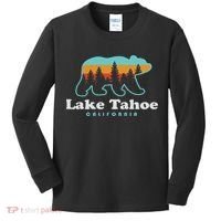 Lake Tahoe California Bear Mountains Hiking Kids Long Sleeve Shirt thumb 0