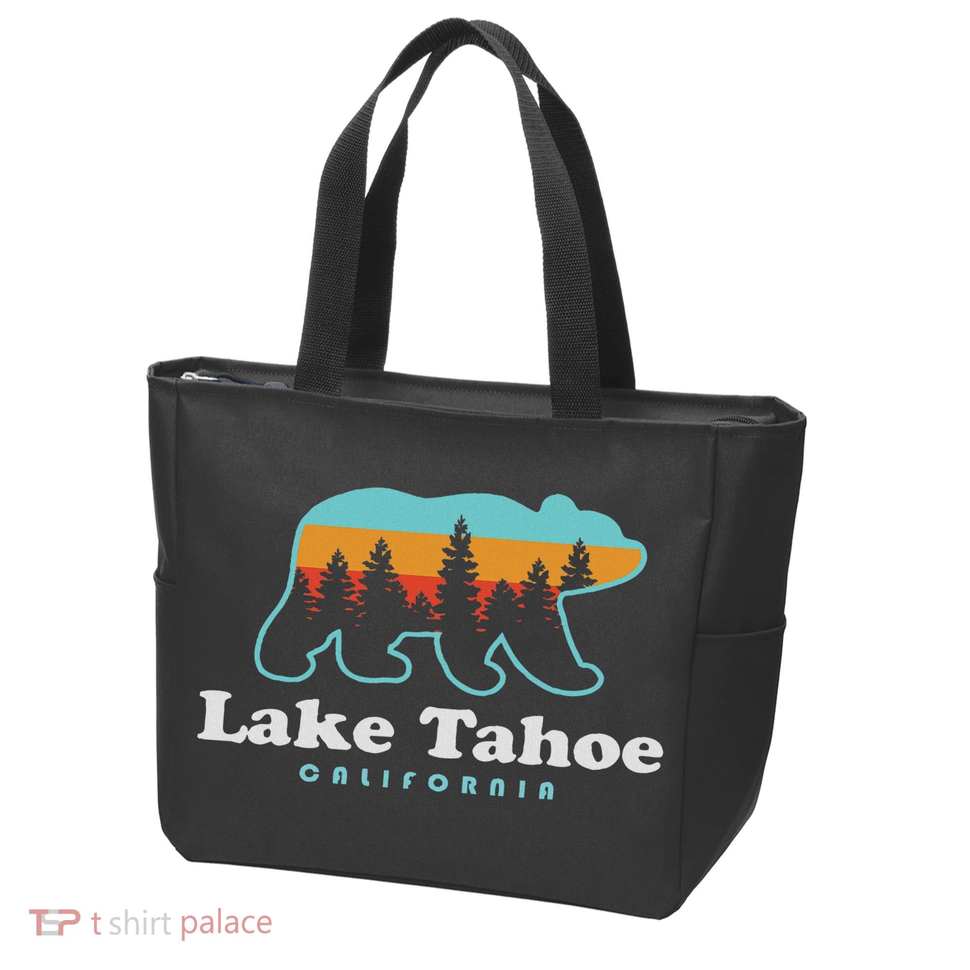 Lake Tahoe California Bear Mountains Hiking Tote Bag